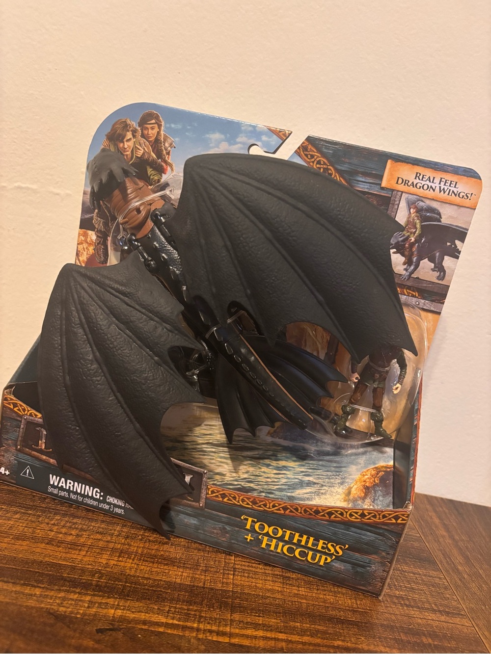 DreamWorks Black Toothless & Hiccup Dragon Display Figure